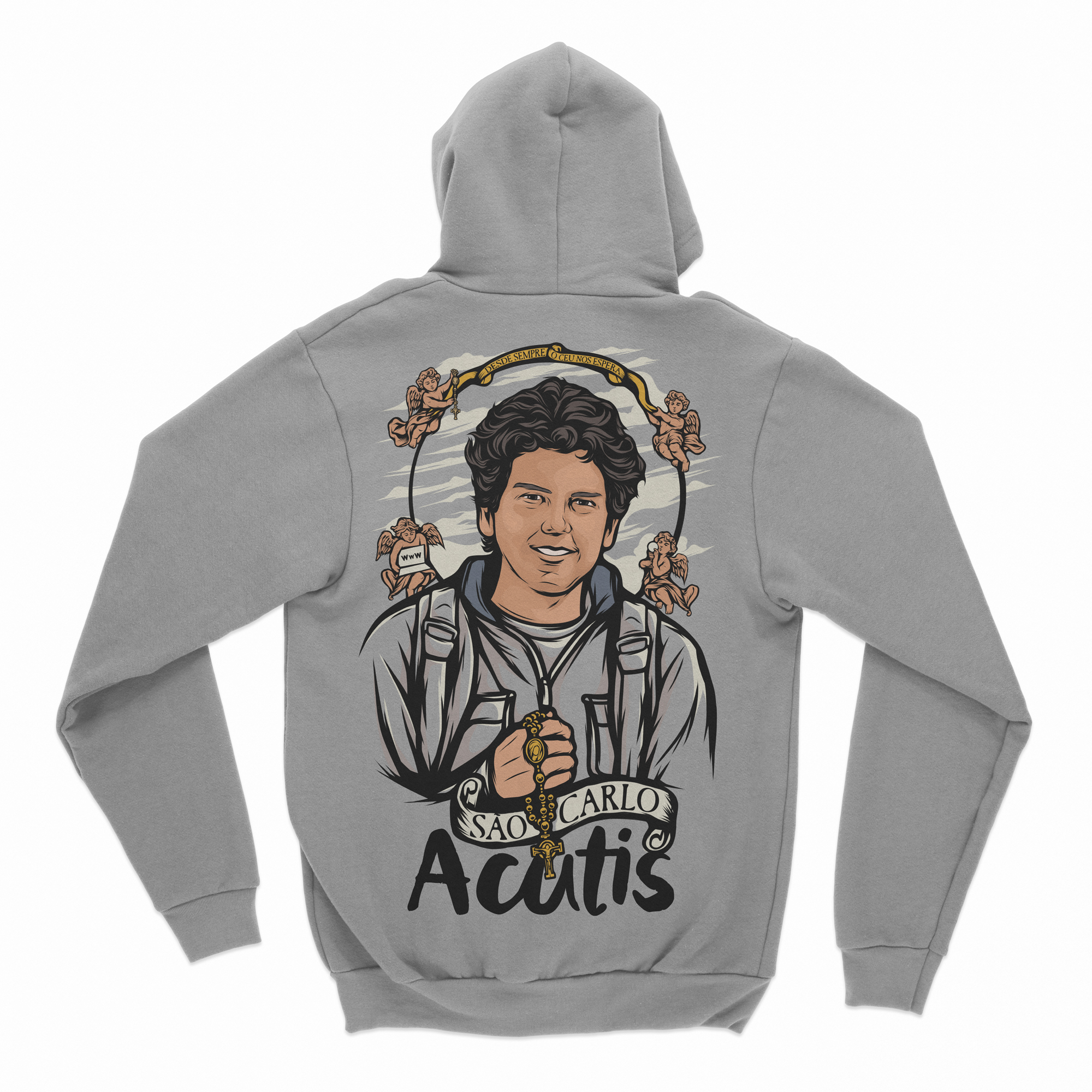 Carlo-costas-cinza Carlo Acutis - FRETE GRÁTIS ⚡️ - Imagem 1